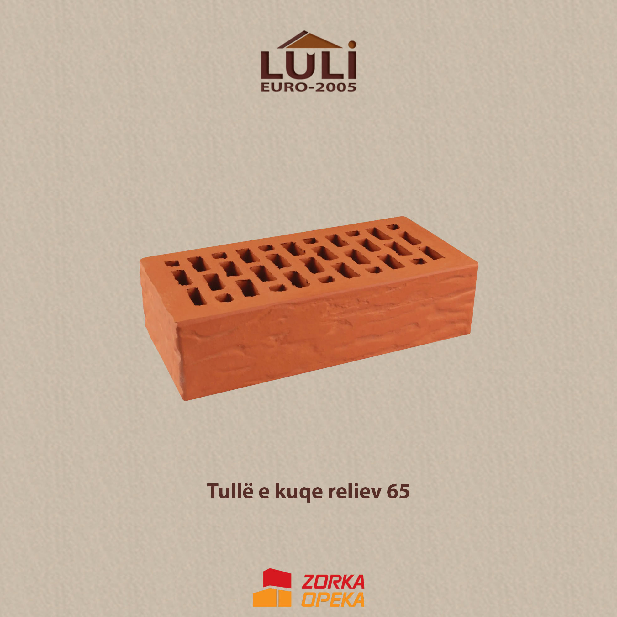 Tullë e kuqe reliev 65